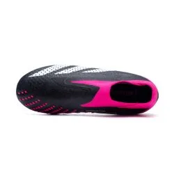 Bota Adidas Predator Accuracy + FG Niño -Botas de fútbol comercio bota adidas predator accuracy fg nino core black white shock pink 4