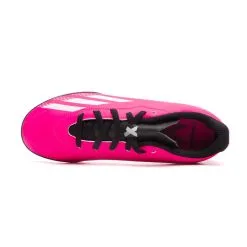 Bota Adidas X Speedportal .4 Turf Niño -Botas de fútbol comercio bota adidas x speedportal .4 turf nino shock pink white black 4