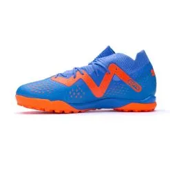 Bota Puma Future Match Turf + Mid Niño 9 Bota Puma Future Match Turf + Mid Niño -Botas de fútbol comercio bota puma future match turf mid nino blue glimmer white ultra orange 2