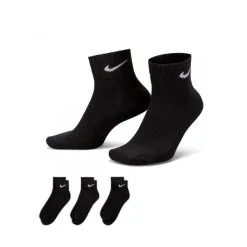 Calcetines Nike Training Cushion Ankle (3 Pares) 7 Calcetines Nike Training Cushion Ankle (3 Pares) -Botas de fútbol comercio calcetines nike 3 pairs training ankle black white 1