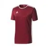 Camiseta Adidas Entrada 18 M/c -Botas de fútbol comercio camiseta adidas entrada 18 mc maroon white 0