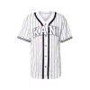 Camiseta Karl Kani Serif Pinstripe Baseball 2 Camiseta Karl Kani Serif Pinstripe Baseball -Botas de fútbol comercio camiseta karl kani serif pinstripe baseball white black 0