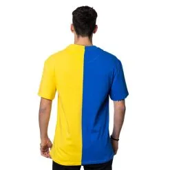 Camiseta Karl Kani Signature Split Smiley -Botas de fútbol comercio camiseta karl kani signature split smiley yellow blue 1
