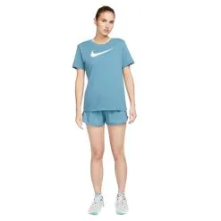 Camiseta Nike Dri-Fit Swoosh Mujer -Botas de fútbol comercio camiseta nike dri fit swoosh mujer noise aqua white 3