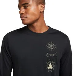 Camiseta Nike Dri-Fit Yoga -Botas de fútbol comercio camiseta nike dri fit yoga black 2