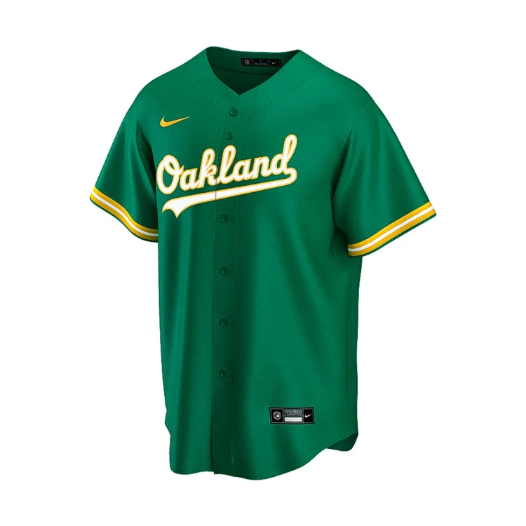 Camiseta Nike Replica Alternate Road Jersey Oakland Athletics 3 Camiseta Nike Replica Alternate Road Jersey Oakland Athletics