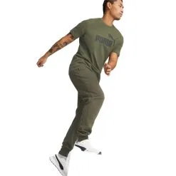 Camiseta Puma Essentials Logo 10 Camiseta Puma Essentials Logo -Botas de fútbol comercio camiseta puma essentials logo green moss 3