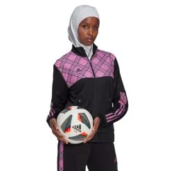 Chaqueta Adidas Tiro Track Ad Mujer -Botas de fútbol comercio chaqueta adidas tiro track ad mujer black pulse lilac 3