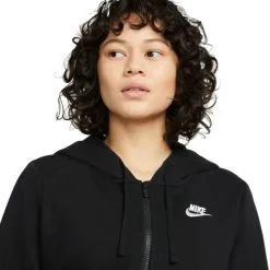Chaqueta Nike Sportswear Club Fleece Mujer 7 Chaqueta Nike Sportswear Club Fleece Mujer -Botas de fútbol comercio chaqueta nike sportswear club fleece mujer black white 2