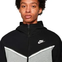 Chaqueta Nike Sportswear Tech Fleece Hoodie 8 Chaqueta Nike Sportswear Tech Fleece Hoodie -Botas de fútbol comercio chaqueta nike sportswear tech fleece blackdk grey heatherwhite 2