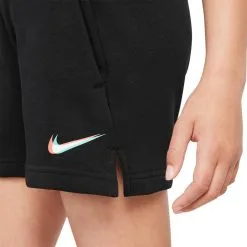 Pantalón Corto Nike Sportswear French Terry Niña -Botas de fútbol comercio pantalon corto nike g nsw short ft black negro 3