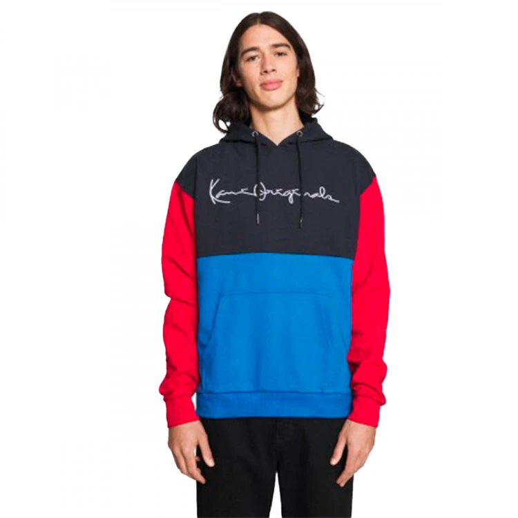 Sudadera Karl Kani Originals Block Hoodie Blue/ Navy/ Red 3 Sudadera Karl Kani Originals Block Hoodie Blue/ Navy/ Red