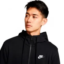 Chaqueta Nike Sportswear Club French Terry -Botas de fútbol comercio sudadera nike nsw club hoodie full zip ft black black white 4