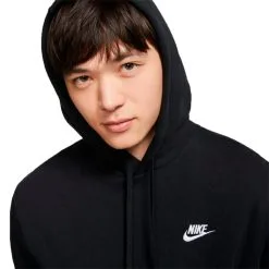 Sudadera Nike Sportswear Club Hoodie -Botas de fútbol comercio sudadera nike sportswear club hoodie black white 3