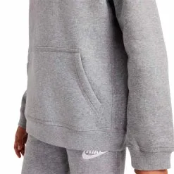 Sudadera Nike Sportswear Club Niño -Botas de fútbol comercio sudadera nike sportswear club nino grey heather sail 3