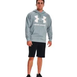 Sudadera Under Armour UA Rival Fleece Big Logo Hoodie 8 Sudadera Under Armour UA Rival Fleece Big Logo Hoodie -Botas de fútbol comercio sudadera under armour rival fleece big logo cyan 2