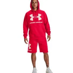 Sudadera Under Armour UA Rival Fleece Big Logo Hoodie -Botas de fútbol comercio sudadera under armour ua rival fleece big logo hd red onyx white 2