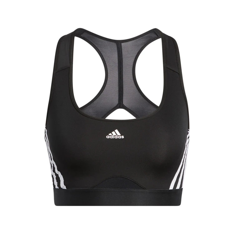 Sujetador Adidas Powerreact Training Medium Support 3 Stripes Mujer 3 Sujetador Adidas Powerreact Training Medium Support 3 Stripes Mujer