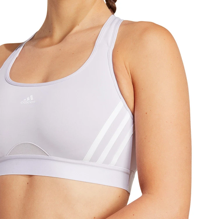 Sujetador Adidas Powerreact Training Medium Support 3 Stripes Mujer 6 Sujetador Adidas Powerreact Training Medium Support 3 Stripes Mujer - Imagen 4