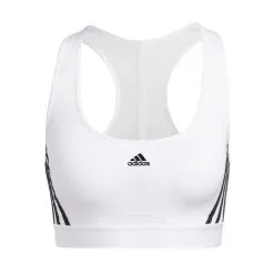Sujetador Adidas Powerreact Training Medium Support 3 Stripes Mujer 12 Sujetador Adidas Powerreact Training Medium Support 3 Stripes Mujer -Botas de fútbol comercio sujetador adidas powerreact training medium support 3 stripes mujer white 4