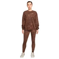 Sudadera Nike Leopard Aop Mujer 9 Sudadera Nike Leopard Aop Mujer -Botas de fútbol comercio top nike crew leopard aop mujer archaeo brown white gcw1 3