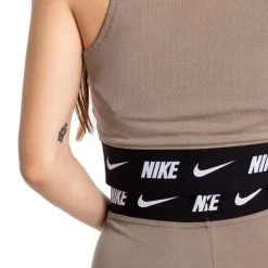 Top Nike Sportswear Crop Top Mujer -Botas de fútbol comercio top nike nsw crop top mujer matte olive 4
