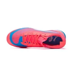 Zapatilla Puma Ibero III -Botas de fútbol comercio zapatilla puma ibero iii sunset glow white bleu azur 4