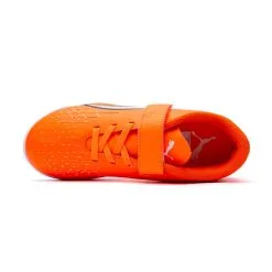 Zapatilla Puma Ultra Play IT Niño Cinta Adhesiva -Botas de fútbol comercio zapatilla puma ultra play it nino cinta adhesiva ultra orange white blue glimmer 4